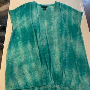 Translucent green animal sea ocean print tank top